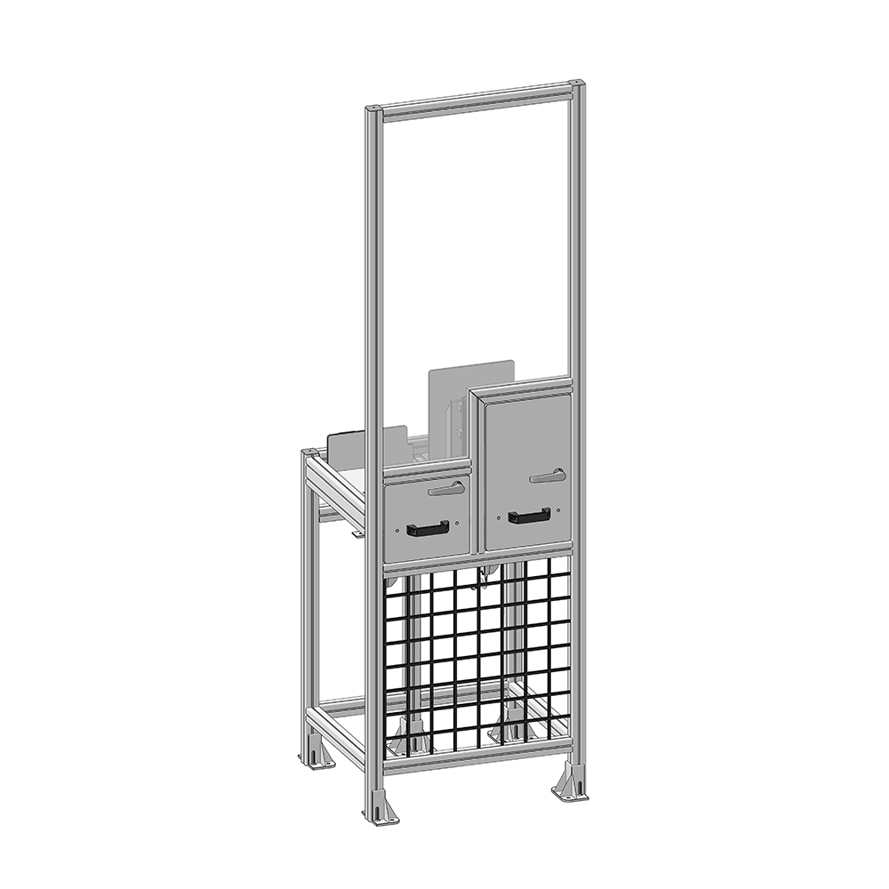 40-520-3 MODULAR SOLUTIONS ANGLE BRACKET<BR>90MM TALL X 45MM WIDE